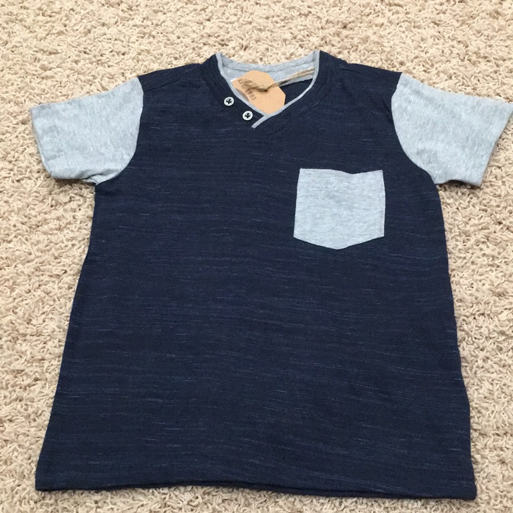 Kids Navy and Gray T-Shirt